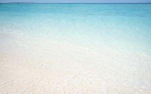 Превью обои море, океан, песок, пляж, прозрачный