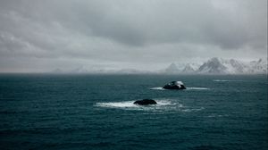 Превью обои море, океан, туман