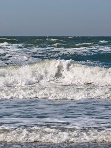 Превью обои море, океан, волна, горизонт, пейзаж