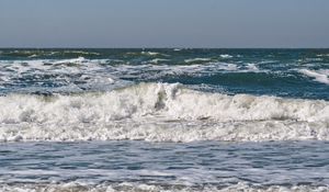Превью обои море, океан, волна, горизонт, пейзаж