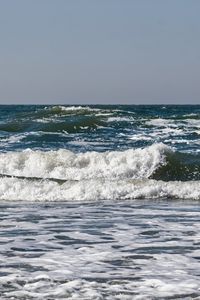 Превью обои море, океан, волны, горизонт, пейзаж