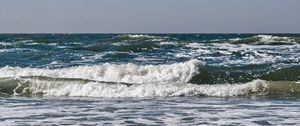 Превью обои море, океан, волны, горизонт, пейзаж