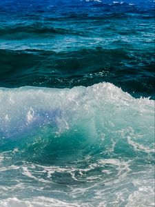 Превью обои море, пена, прибой