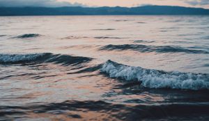 Превью обои море, пена, волны