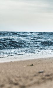 Превью обои море, песок, берег