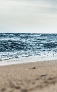 Превью обои море, песок, берег
