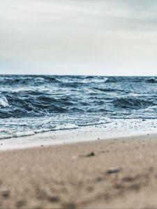 Превью обои море, песок, берег