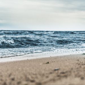Превью обои море, песок, берег