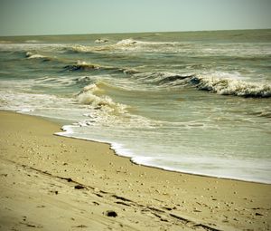 Превью обои море, песок, вода, грязная, океан, пляж