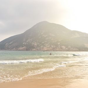 Превью обои море, пляж, остров, волны, вода