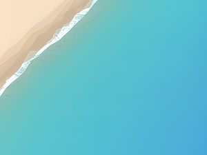 Превью обои море, пляж, вода, синий, фон, арт