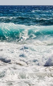 Превью обои море, прибой, пена, берег