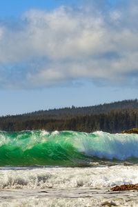 Превью обои море, прибой, пена, берег