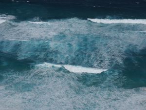 Превью обои море, природа, волны, пена, синий