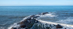 Превью обои море, риф, пена, природа