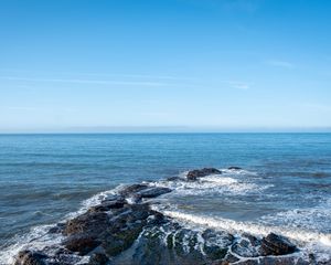 Превью обои море, риф, пена, природа