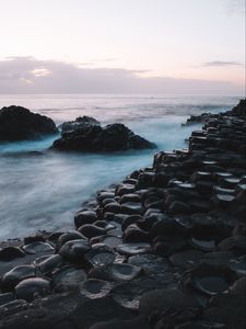 Превью обои море, скалы, камни, вода, берег