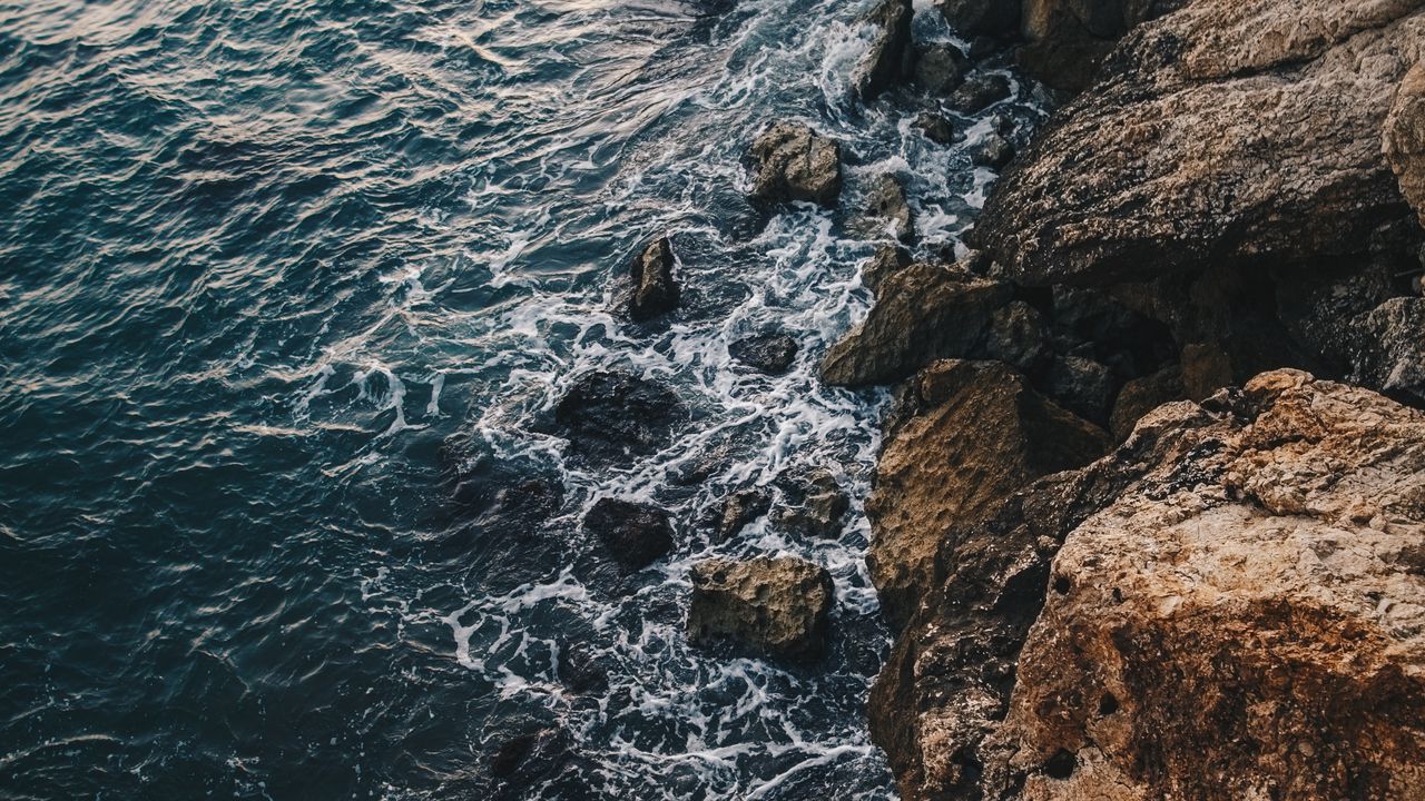 Обои море, скалы, камни, вода, побережье