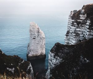 Превью обои море, скалы, утес, пейзаж, природа