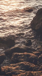 Превью обои море, скалы, волны