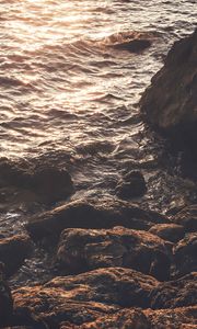 Превью обои море, скалы, волны
