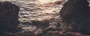 Превью обои море, скалы, волны