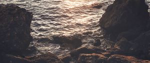 Превью обои море, скалы, волны
