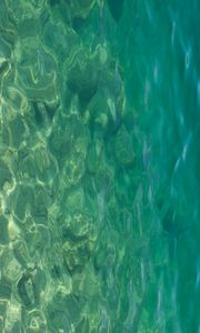Превью обои море, вода, дно, камни, блики, природа