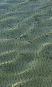 Превью обои море, вода, дно, рябь, блики