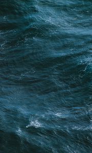 Превью обои море, вода, поверхность, волны, пена