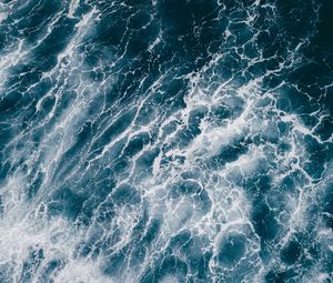 Превью обои море, вода, волны, текстура, синий