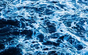 Превью обои море, вода, волны, синий