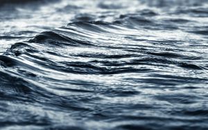 Превью обои море, вода, волны, серый