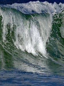 Превью обои море, волна, брызги, пена