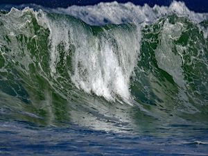 Превью обои море, волна, брызги, пена