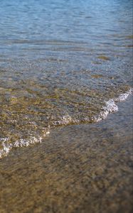 Превью обои море, волна, вода, дно