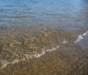 Превью обои море, волна, вода, дно