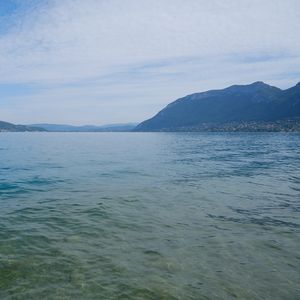 Превью обои море, волны, горы, небо, природа, пейзаж