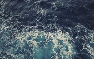 Превью обои море, волны, океан, пена