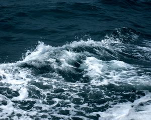 Превью обои море, волны, пена, брызги