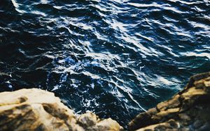 Превью обои море, волны, прибой, камни
