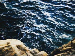 Превью обои море, волны, прибой, камни