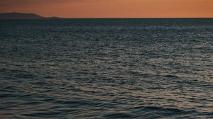 Превью обои море, волны, рябь, сумерки, вода