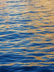 Превью обои море, волны, рябь, природа, синий