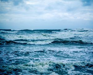 Превью обои море, волны, шторм, вода, природа
