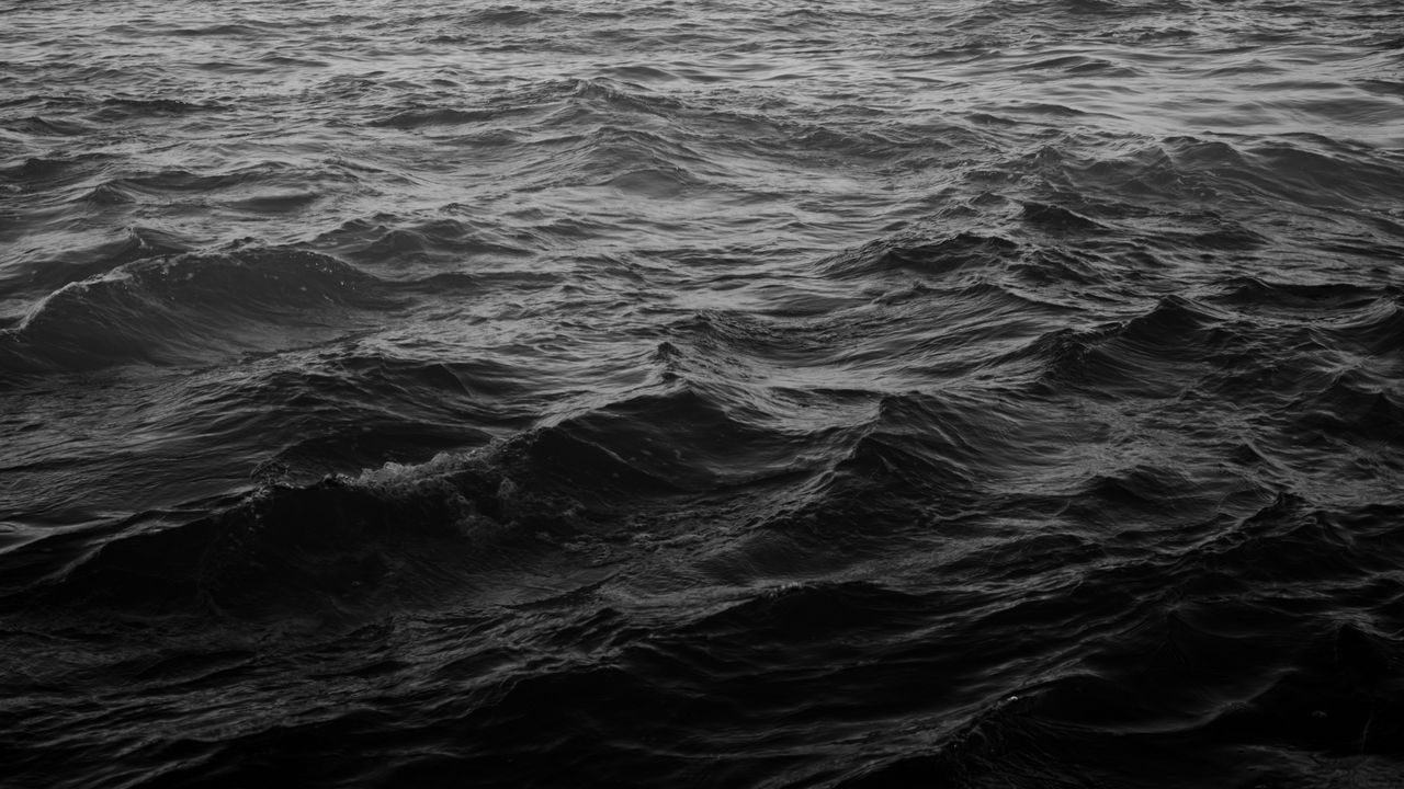 Обои море, волны, темный, вода, фон