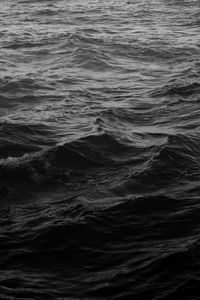 Превью обои море, волны, темный, вода, фон