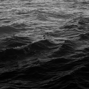 Превью обои море, волны, темный, вода, фон
