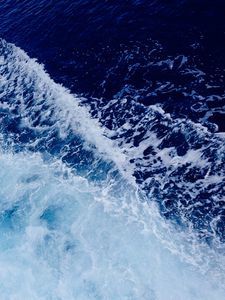 Превью обои море, волны, вода, пена