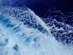 Превью обои море, волны, вода, пена